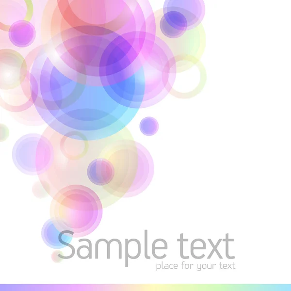 Arrière-plan avec des cercles colorés — Image vectorielle