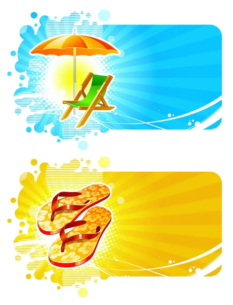 Playa resorts marcos vectoriales — Archivo Imágenes Vectoriales