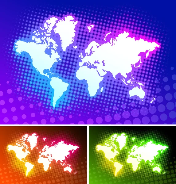 Carte du monde vectorielle — Image vectorielle