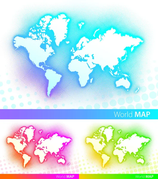 Vector world map — Stock Vector