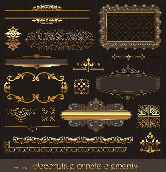 Декоративні елементи дизайну та декор сторінки Стокова Ілюстрація