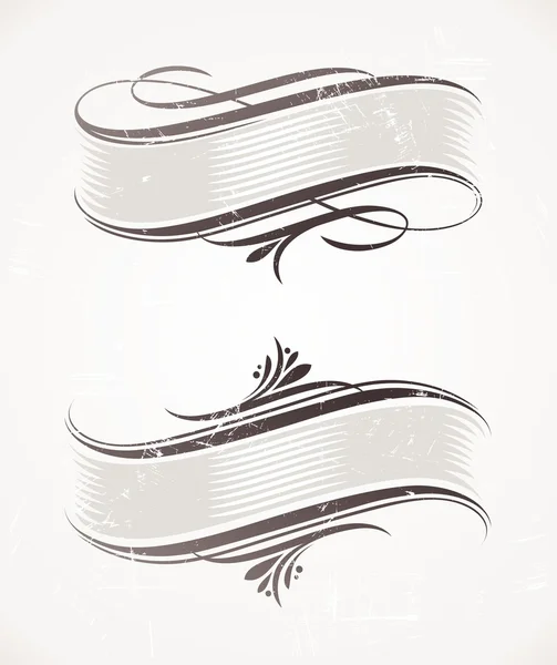 Rouleau vectoriel vintage avec éléments calligraphiques — Image vectorielle