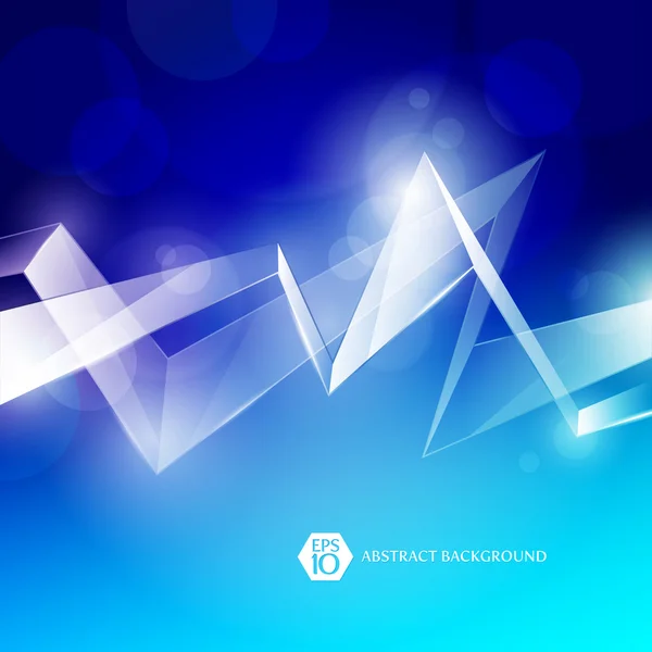 Abstract vector background with glass elements — Stock Vector