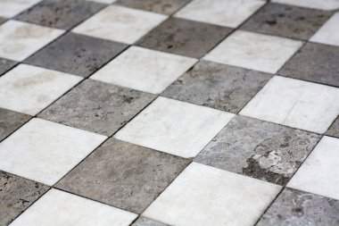 Stone tiled floor clipart