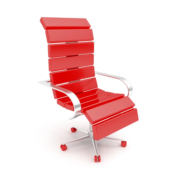 Современное Красное кресло — стоковое фото