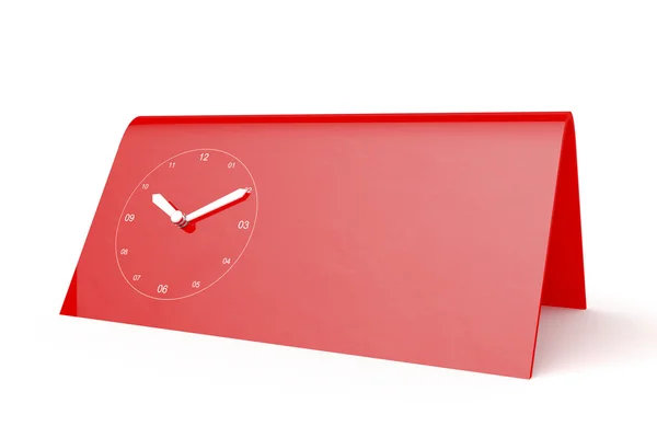 Relógio mecânico vermelho — Fotografia de Stock