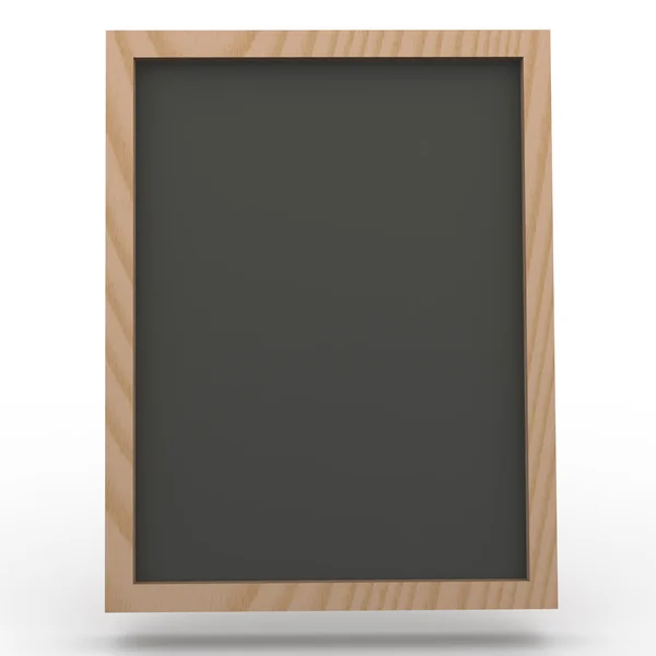 白い背景の上の 3 d 黒板 — ストック写真