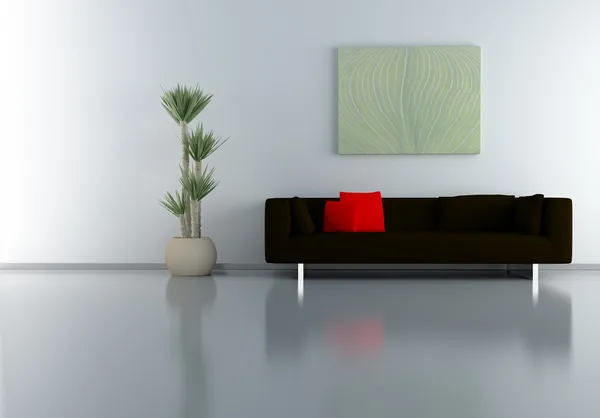 Sofà with paint — Stockfoto