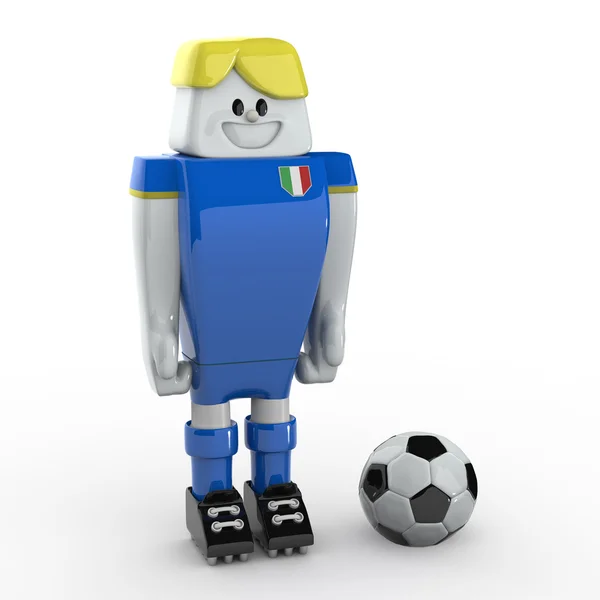 3D Soccer Player — Stock Photo, Image