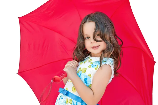 Meisje met paraplu — Stockfoto