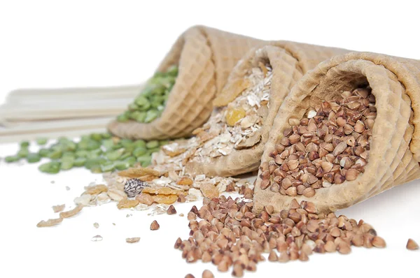 stock image Cereal crops on a white background