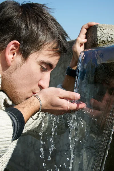 stock image Refreshment from water fountain