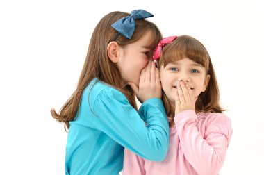 Telling secrets clipart