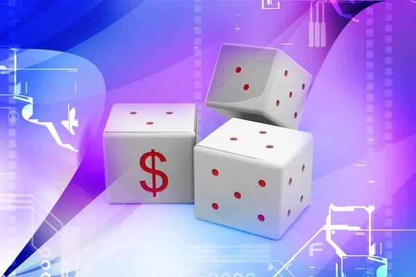 stock image Dollar dice