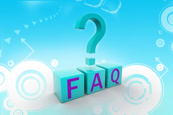 Frequently Asked Questions symbol — Stock Photo, Image