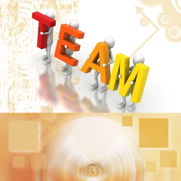 Team Works — Stock Photo, Image