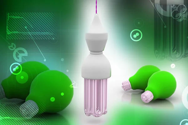 Filamento e lâmpadas fluorescentes — Fotografia de Stock