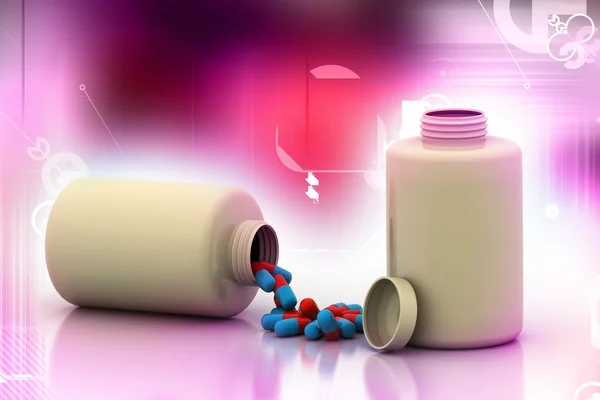Bottle and Pills — Stock Photo, Image