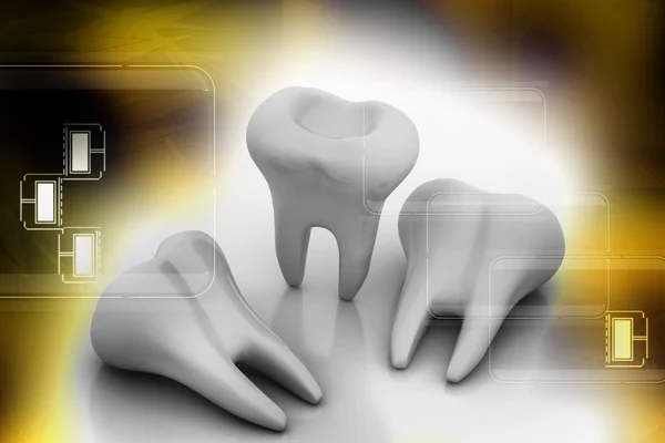 3D zębów — Zdjęcie stockowe