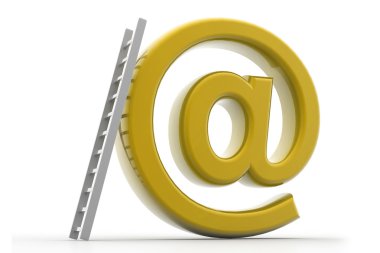 e-posta simgesi ve merdiven