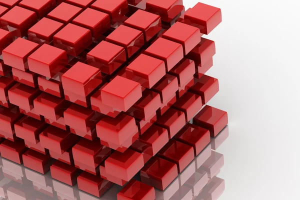 Cubos vermelhos — Fotografia de Stock