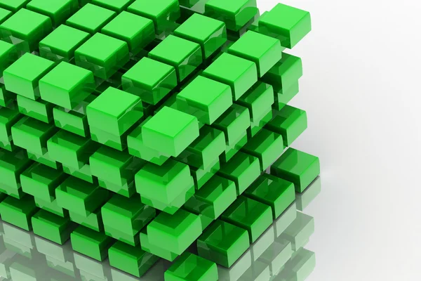 Cyan cubes — Stock Photo, Image