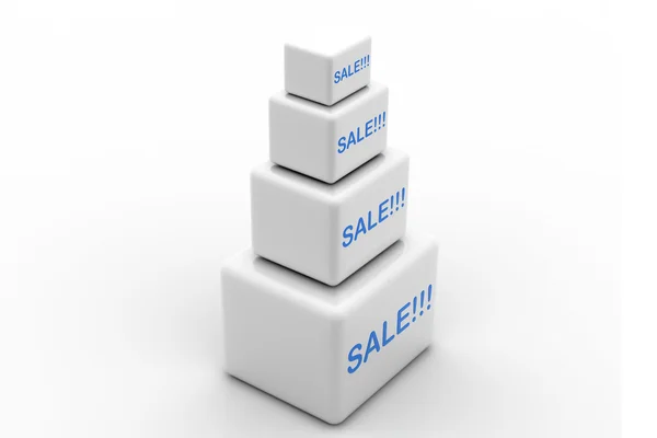 Sale cube — Stock Photo, Image