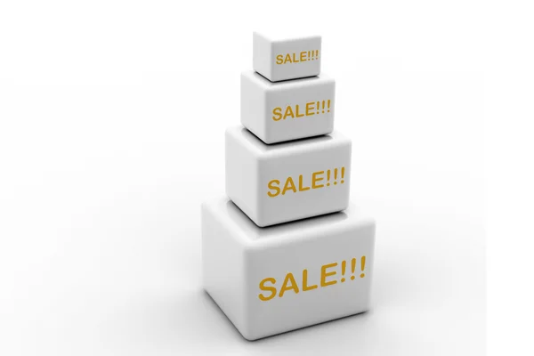 Sale cube — Stock Photo, Image