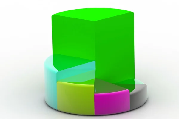 3D tortadiagram — Stock Fotó