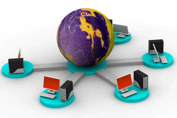 Глобальних комп'ютерних мереж — стокове фото