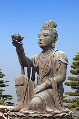 Bodhisattva statue clipart