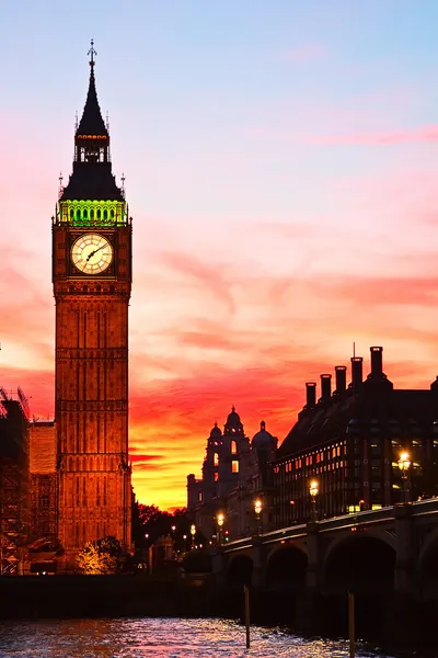 런던입니다. 빅 벤 시계탑. 스톡 이미지