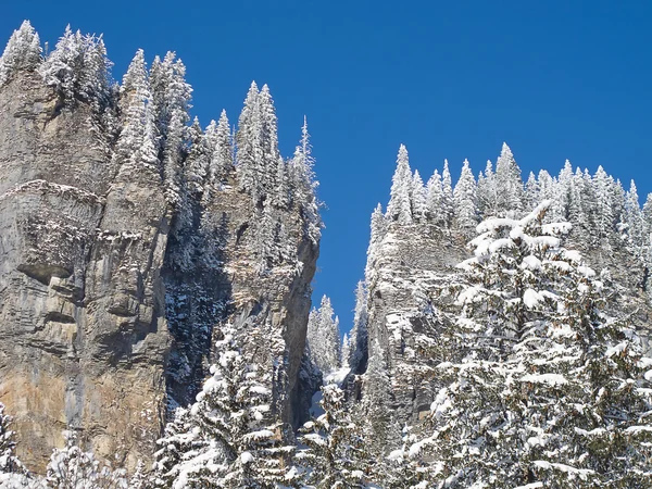 Χειμώνας στις Άλπεις — Φωτογραφία Αρχείου