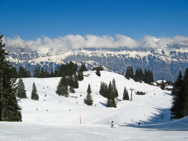 Winter in den Alpen — Stockfoto