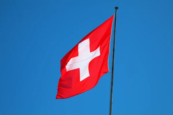 Ελβετική σημαία — Φωτογραφία Αρχείου