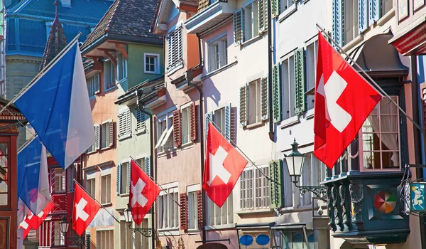 Gamla gatan i Zürich — Stockfoto