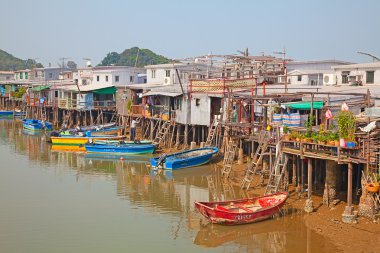 Tai O fishing village clipart