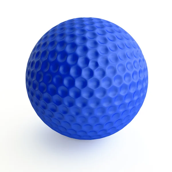 Modrý golfový míček — Stock fotografie