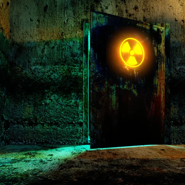 Zona de perigo de radiação — Fotografia de Stock