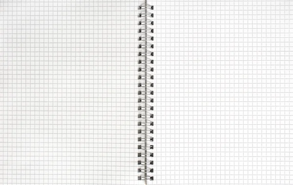 Blank spiral notebook — Fotografie, imagine de stoc
