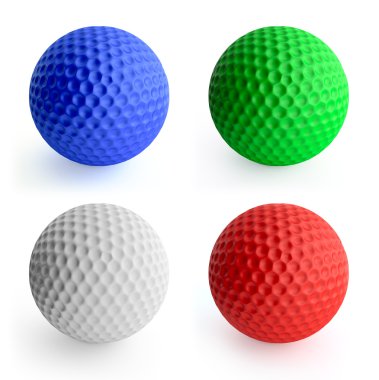 Golf balls clipart