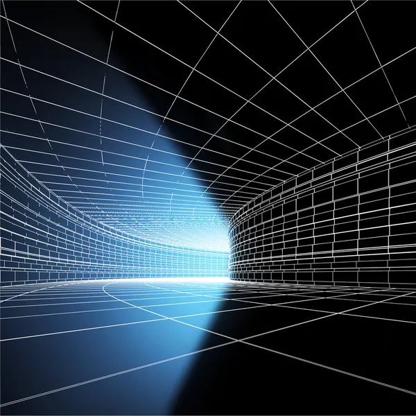 Licht in tunnel2 — Stockfoto