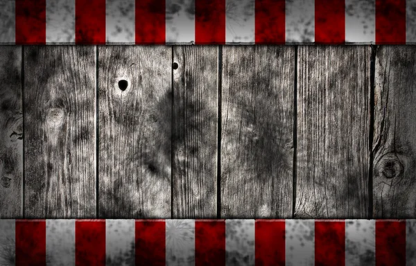 Stock image Planks with warning stripes