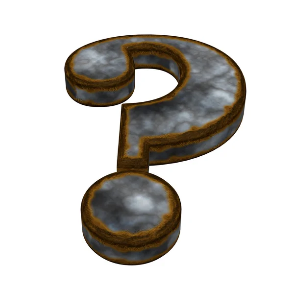 Rusty question mark — Stock Photo, Image