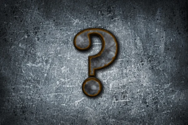 stock image Rusty question mark