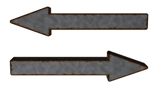 Ржавые металлические стрелы — стоковое фото