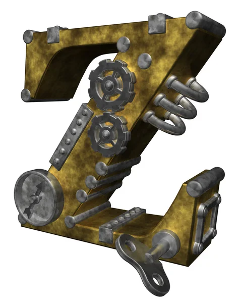 Steampunk alfabet z — Stockfoto