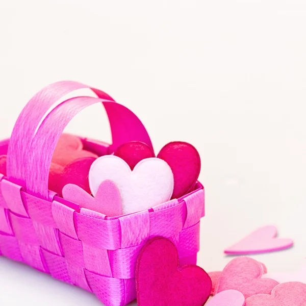 Heart basket — Stock Photo, Image