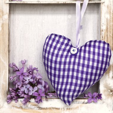 Heart and lilac clipart