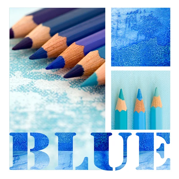 Blue Collage — Zdjęcie stockowe